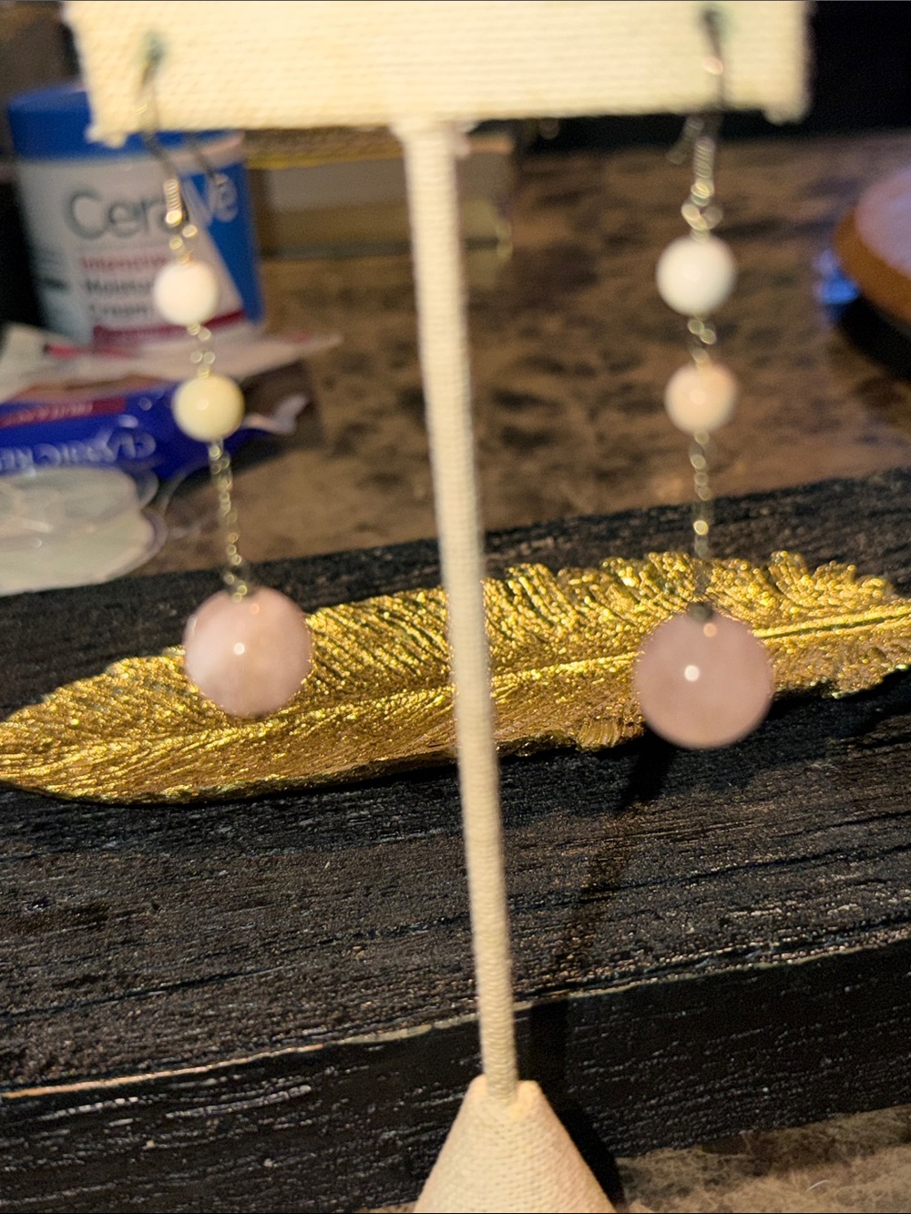 Gemstone Dangle Earrings